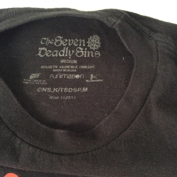 The Seven Deadly Sins anime t shirt size medium - Picture 2 of 11